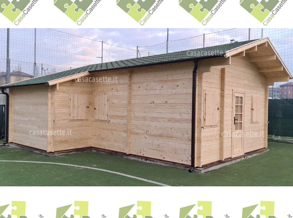 Casetta modello Treviso 42mq profilo grondaia