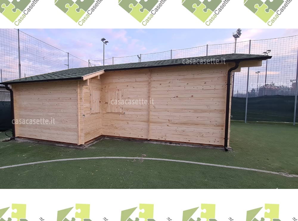 Casetta modello Treviso 42mq tegole canadesi