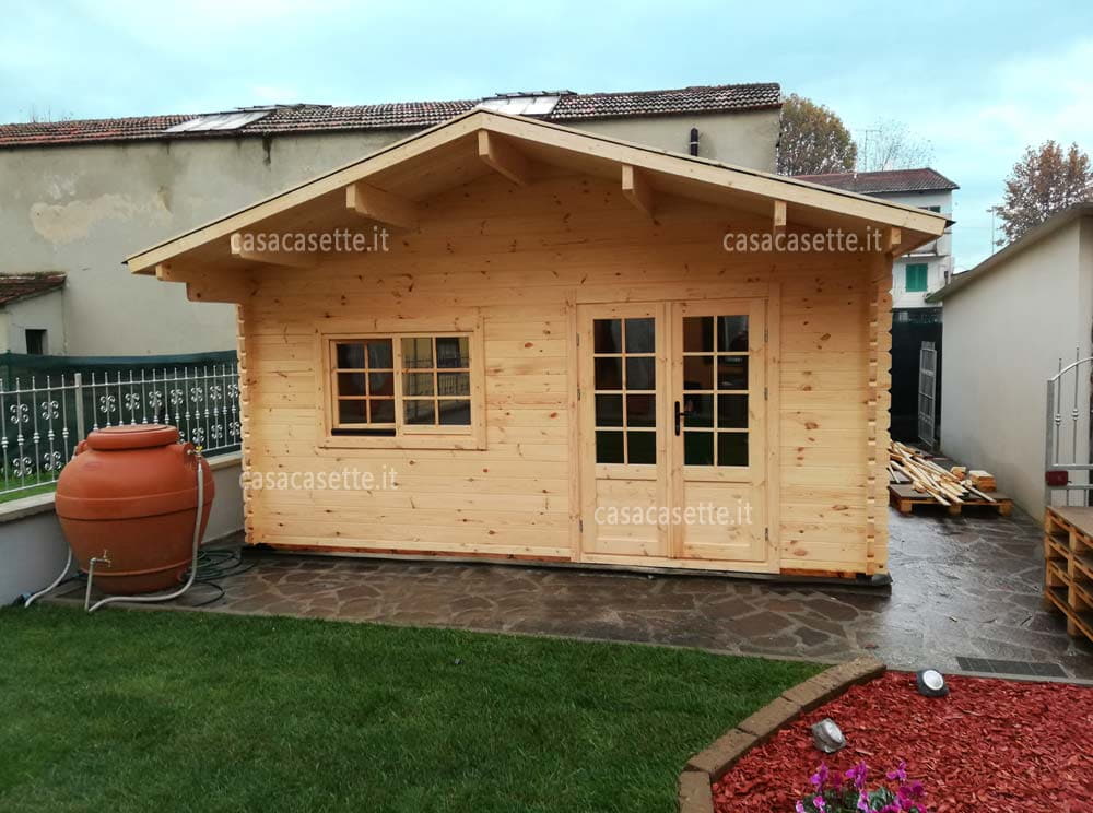 Casetta Udine 4x5 rialzata Casetta modello Udine 4x5 rialzata tetto