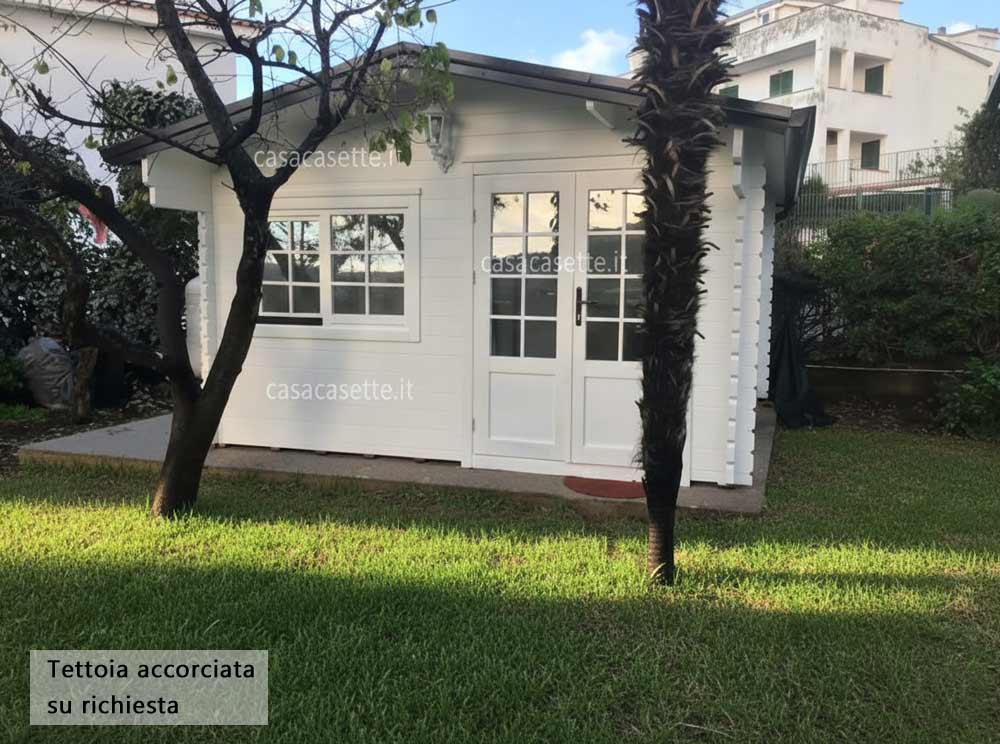 Casetta modello Veneto 4x4 tettoia corta