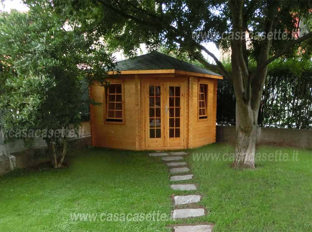 Casetta Venezia 3x3 colore miele Casetta modello Venezia 3x3 colore miele tegole verde