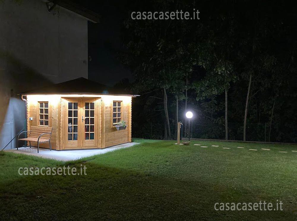 Casetta modello Venezia 3x3 miele colore impregnante