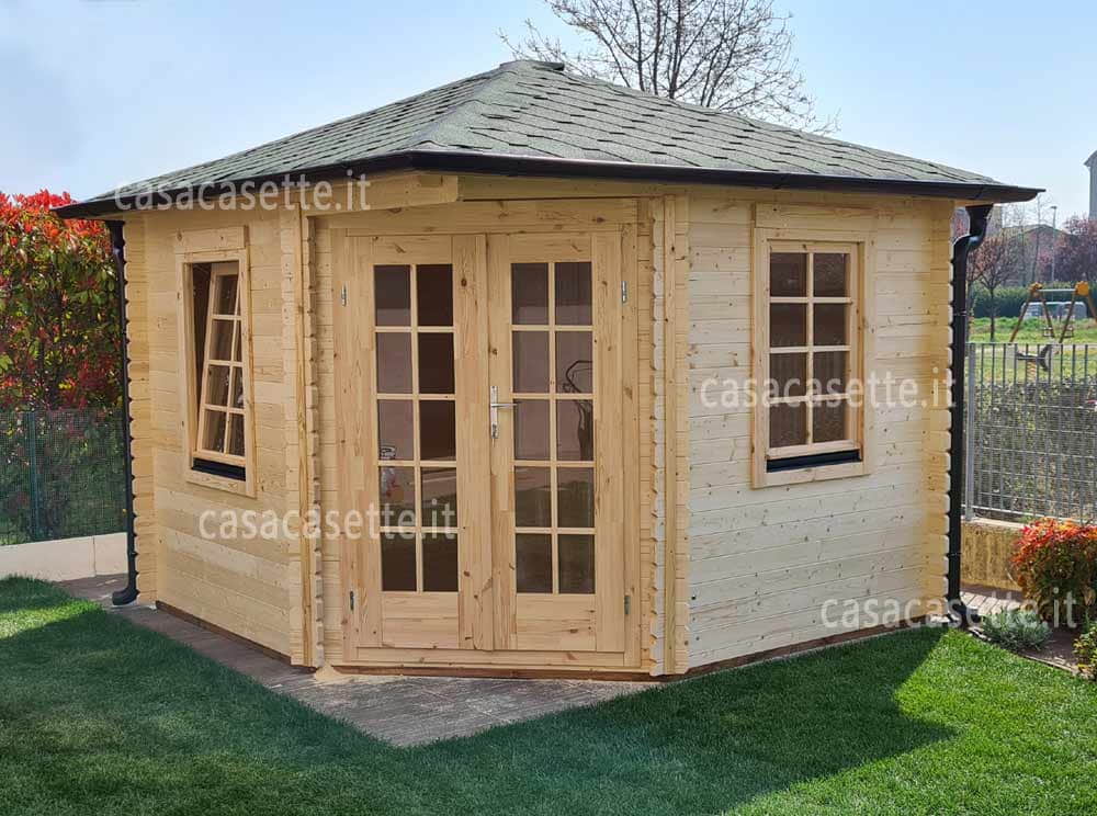 Casetta Venezia 3x3 naturale Casetta modello Venezia 3x3 naturale tegole canadesi