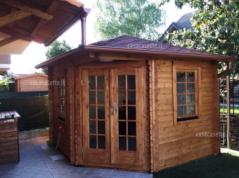 Casetta Venezia 3x3 noce Casetta modello Venezia 3x3 noce