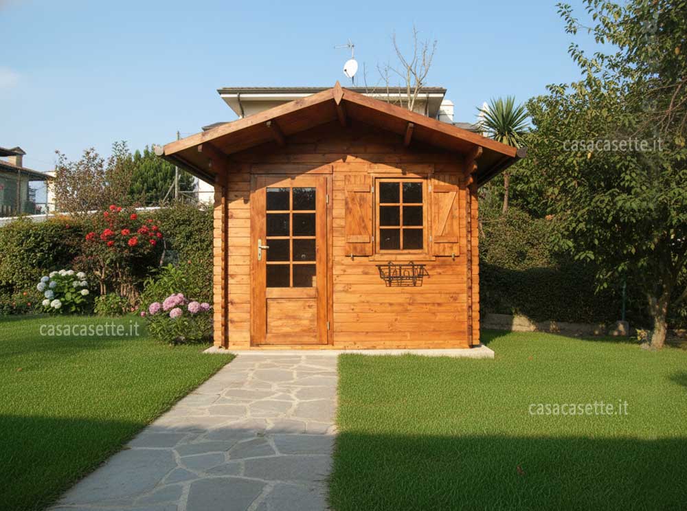 Casetta Verona 3x25 davanti Casetta modello Verona 3x25 davanti