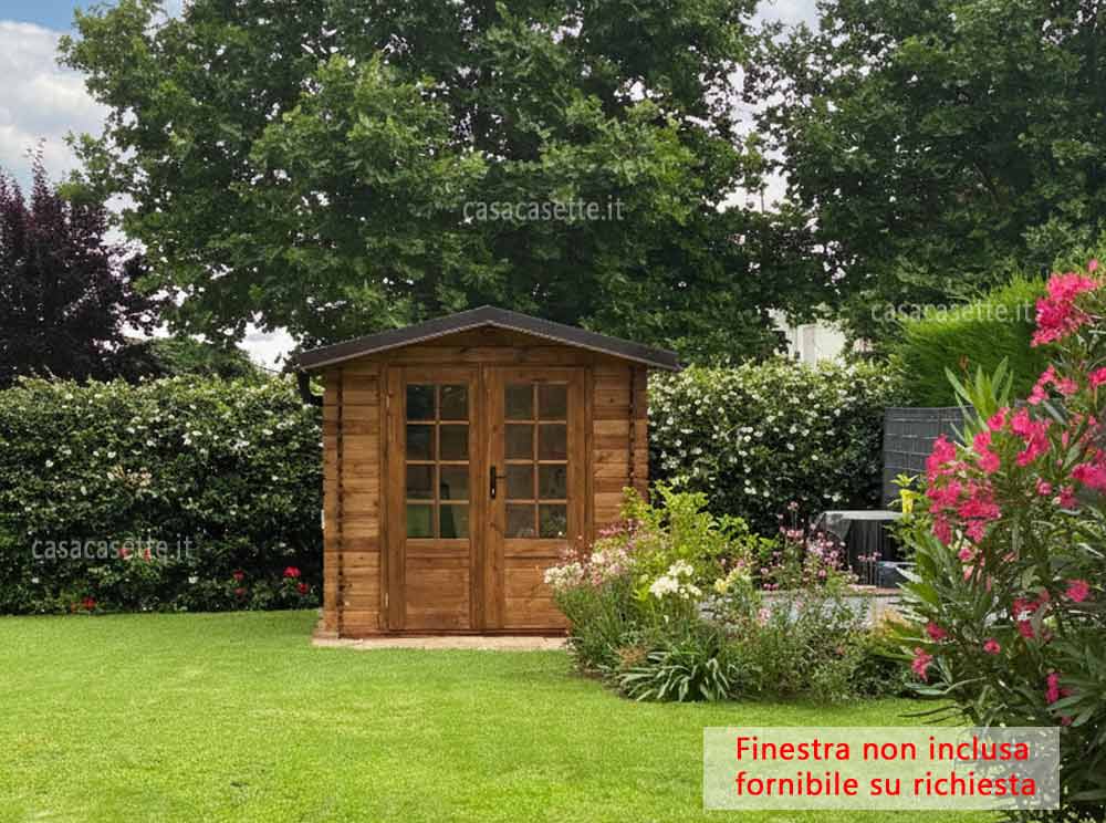 Casetta modello Vicenza 22x22 finestra