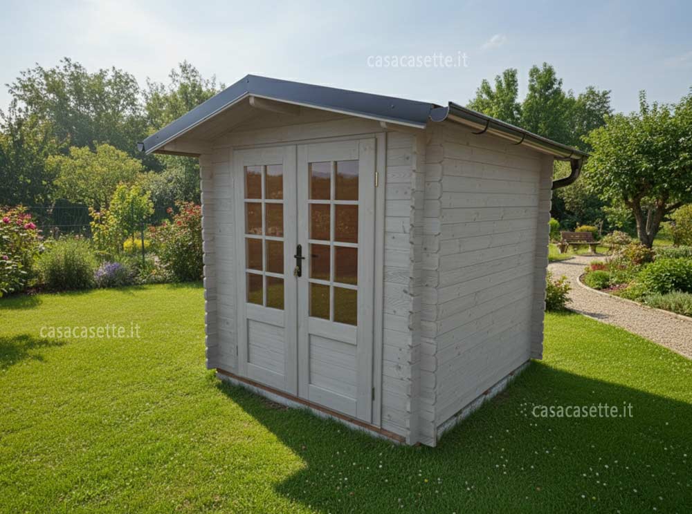 Casetta modello Vicenza 22x22 grigio impregnante