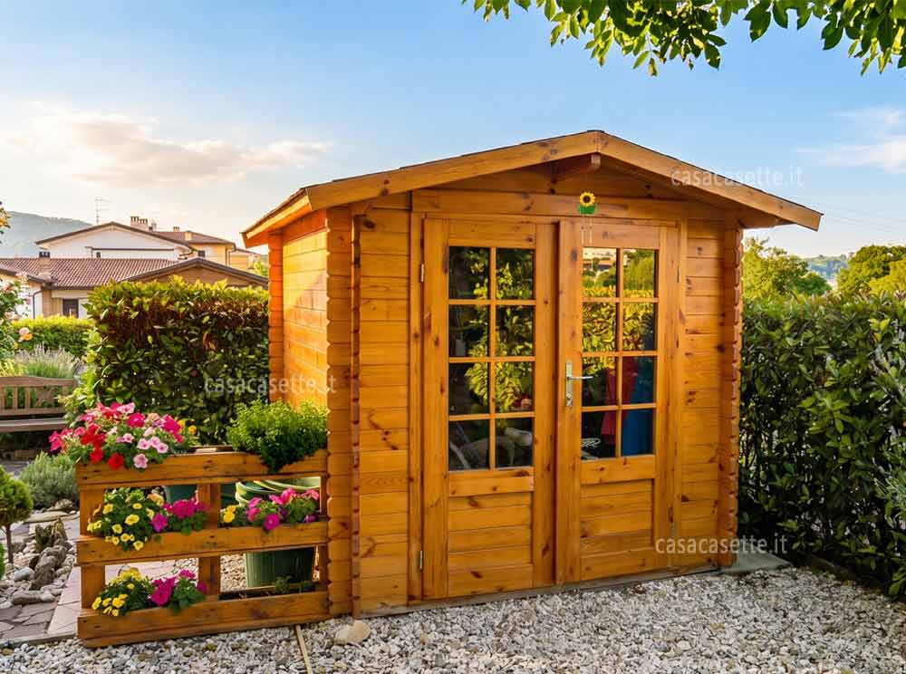 Casetta modello Vicenza 22x22 miele colore