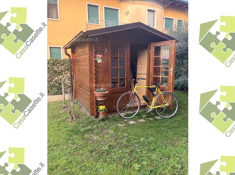 Casetta modello Vicenza 22x22 ricovero attrezzi