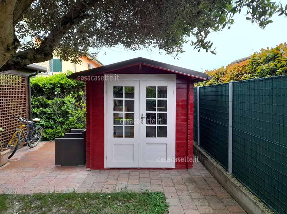 Casetta modello Vicenza 22x22 rossa bianca