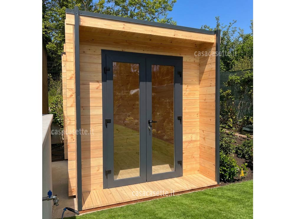 Casetta Vittoria Cube 25X25 porta pvc nera