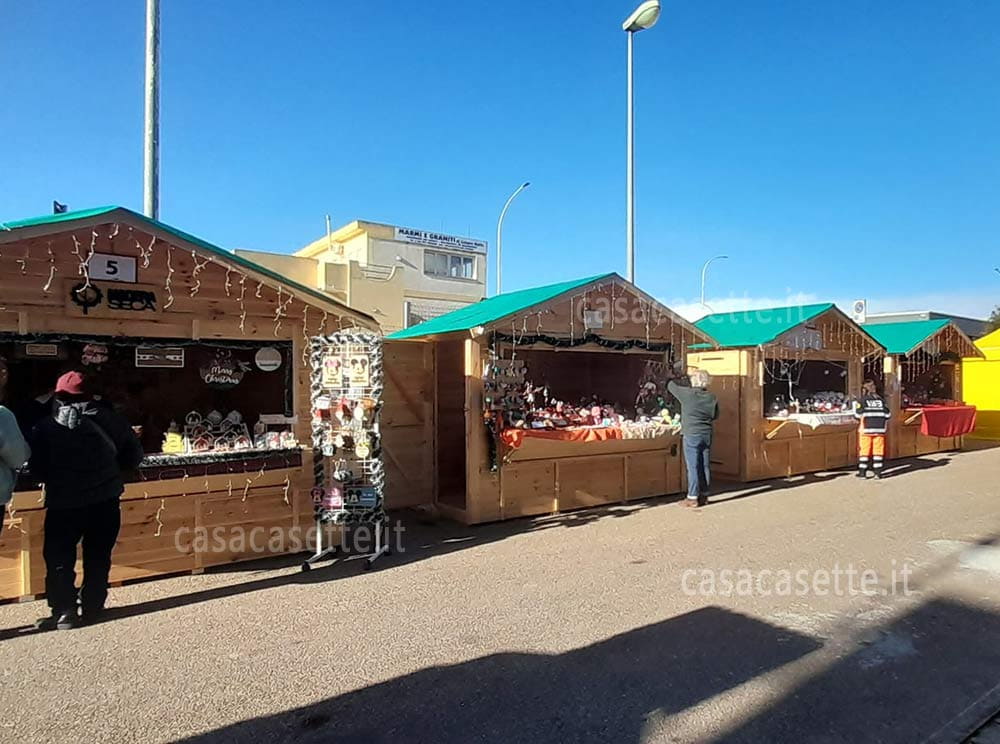 Chiosco fisso 3x25 mercato Chiosco fisso modello 3x25 mercato natalizio