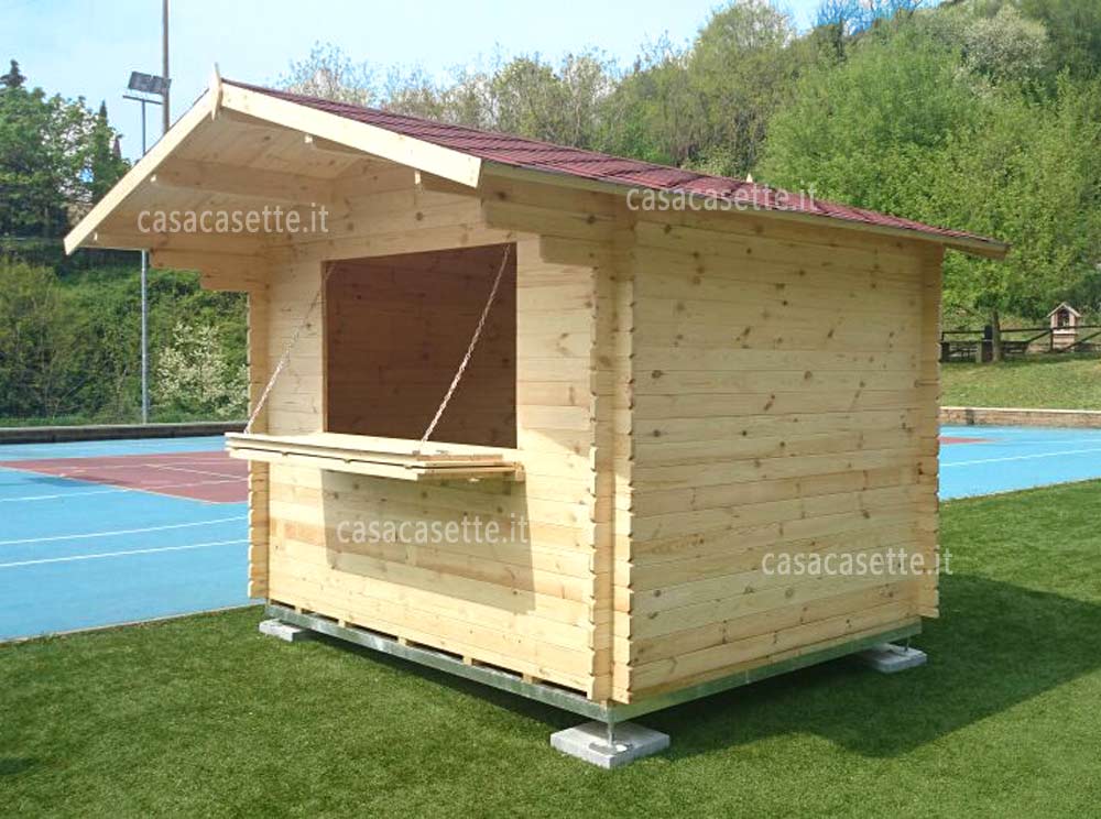 Chiosco fisso in legno 3x25 Chiosco fisso in legno modello 3x25