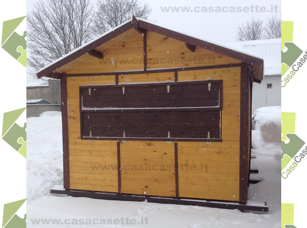 Chiosco smontabile 3x2 colore Chiosco smontabile modello 3x2 colore miele