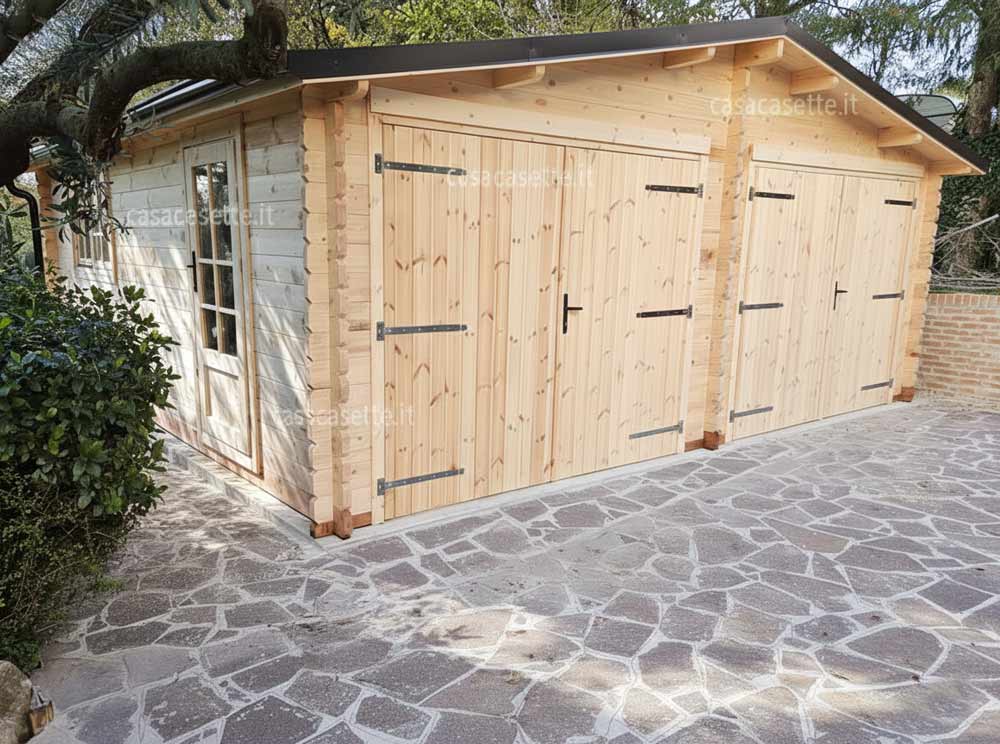 Garage Bergamo 6x6 automobile due posti Garage modello Bergamo 6x6 automobile due posti