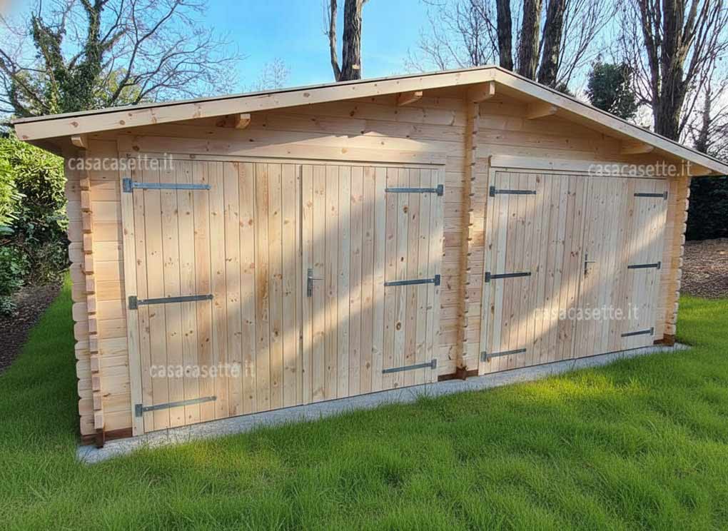 Garage Bergamo 6x6 base cemento Garage modello Bergamo 6x6 base cemento