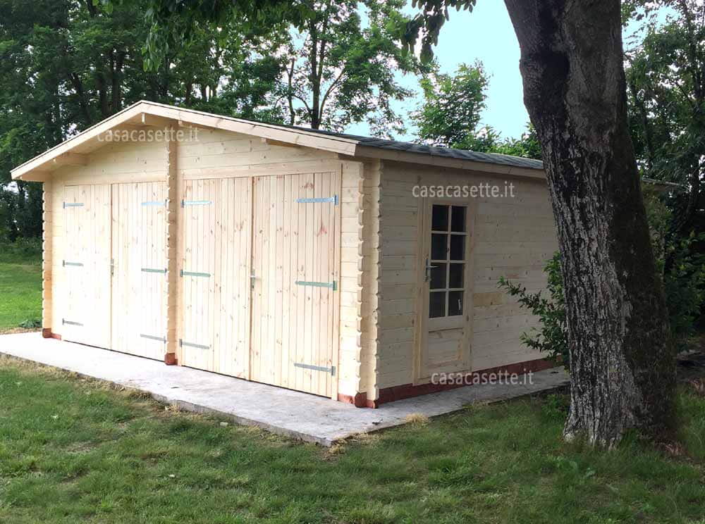Garage Bergamo 6x6 canadesi Garage modello Bergamo 6x6 canadesi tegole