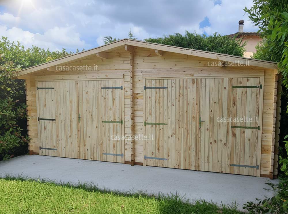 Garage Bergamo 6x6 due posti auto Garage modello Bergamo 6x6 due posti auto