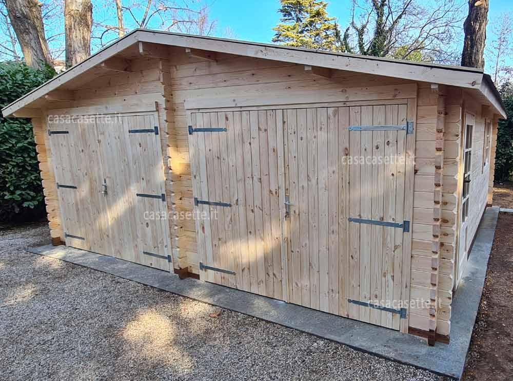 Garage Bergamo 6x6 incastro Garage modello Bergamo 6x6 incastro blockhouse