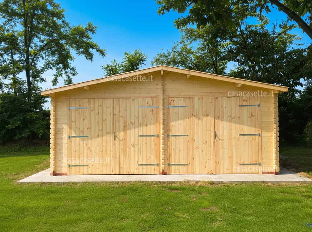 Garage Bergamo 6x6 portone doppio Garage modello Bergamo 6x6 portone doppio