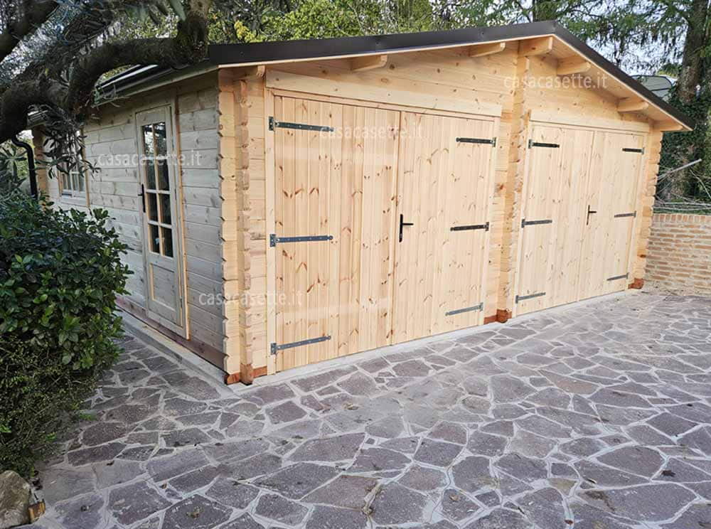 Garage Bergamo 6x6 scossalina Garage modello Bergamo 6x6 scossalina color moro