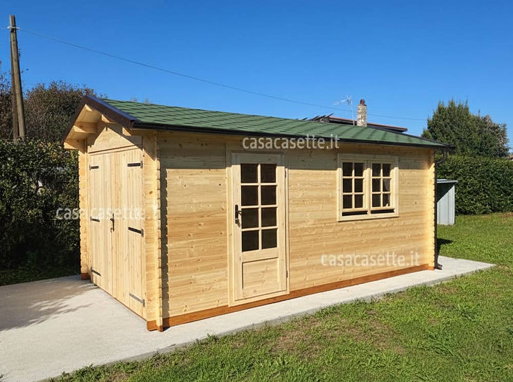 Garage modello Como 32x52 tegola verde
