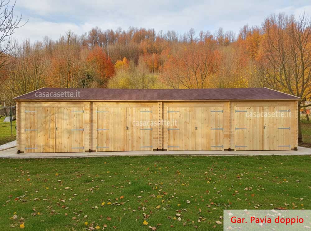 Garage Pavia 6x6 affiancato Garage modello Pavia 6x6 affiancato