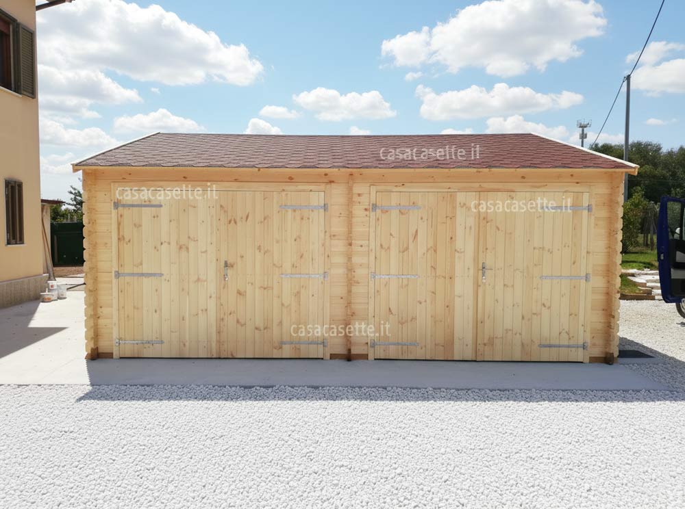 Garage Pavia 6x6 frontale Garage modello Pavia 6x6 frontale