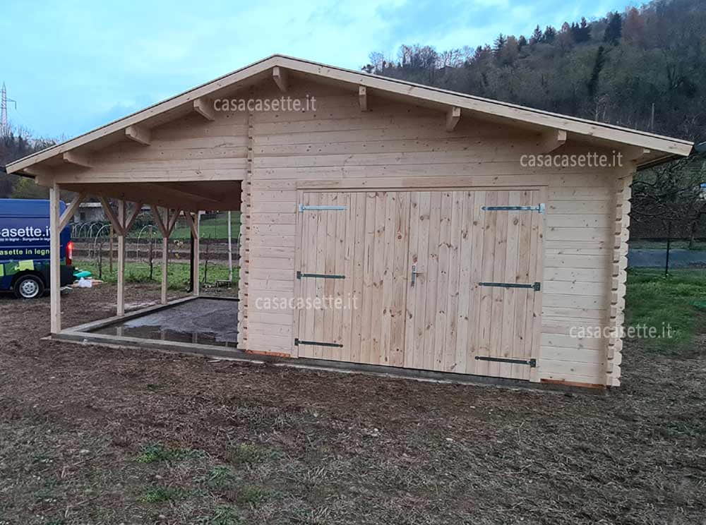 Garage modello Ravenna 66x54 incastro blockhouse