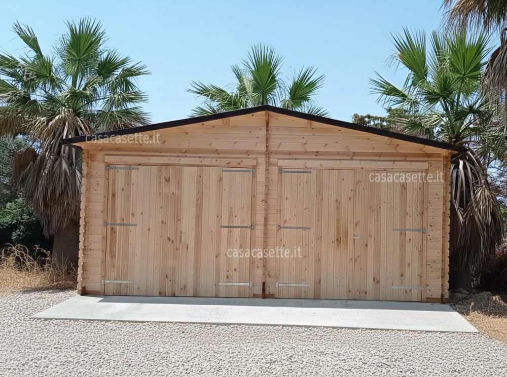 Garage Sondrio 6x6 fronte Garage modello Sondrio 6x6 fronte