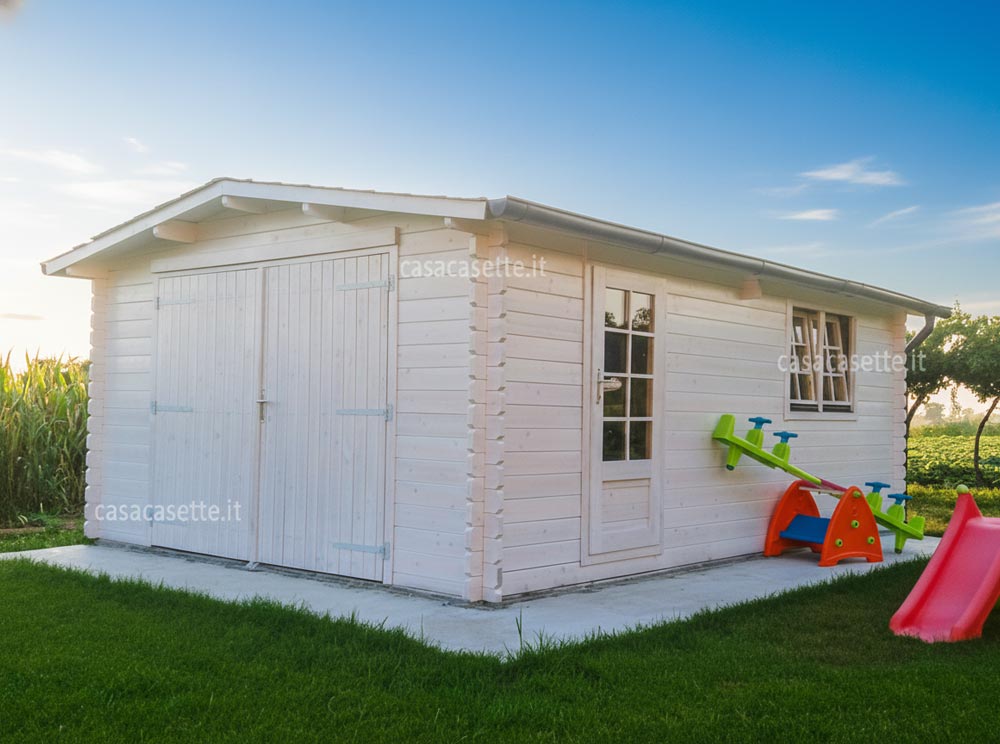 Garage Varese 4x6 color bianco Garage modello Varese 4x6 color bianco