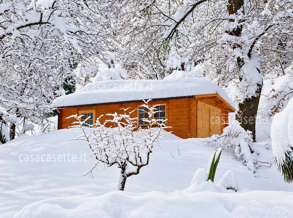 Garage modello Varese 4x6 innevato