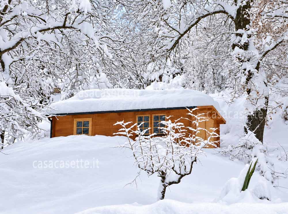 Garage modello Varese 4x6 neve