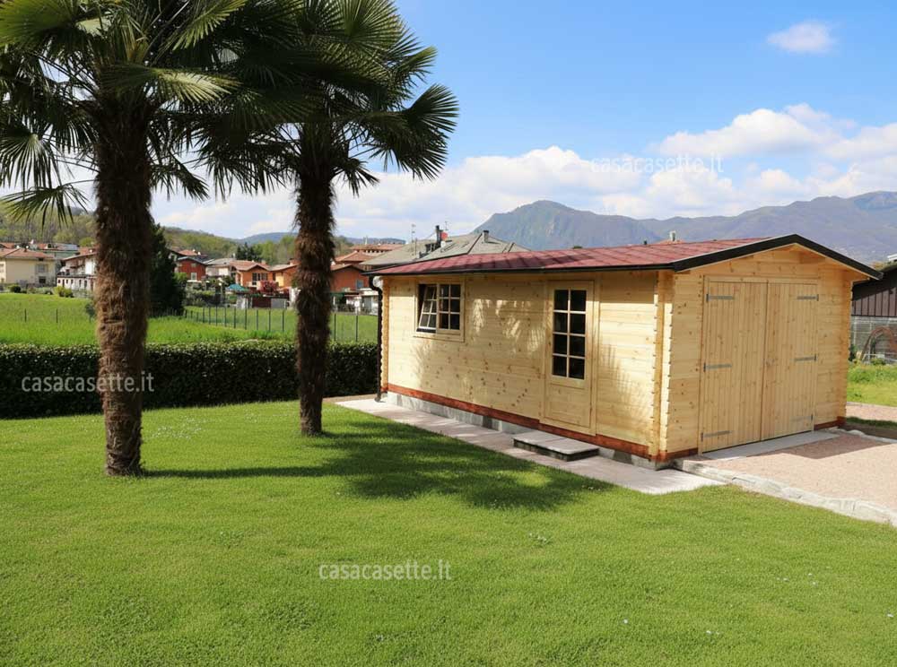 Garage Varese 4x6 tegola rossa Garage modello Varese 4x6 tegola rossa