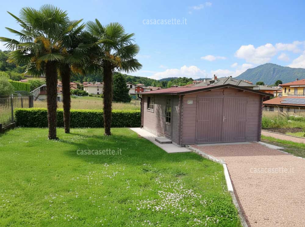 Garage Varese 4x6 tegole canadesi Garage modello Varese 4x6 tegole canadesi