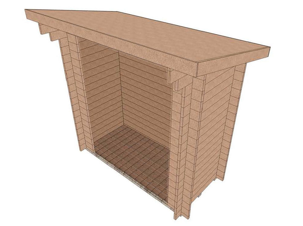 Legnaia 2x1 massello Legnaia modello 2x1 massello naturale