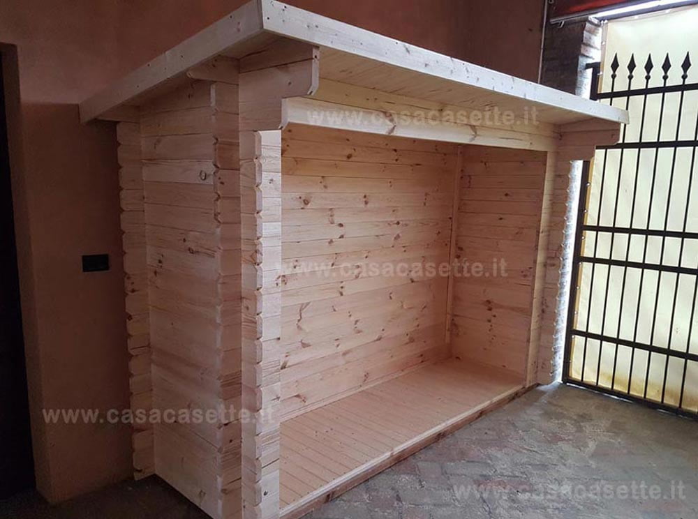 Legnaia 3x1 fianco Legnaia modello 3x1 fianco massello