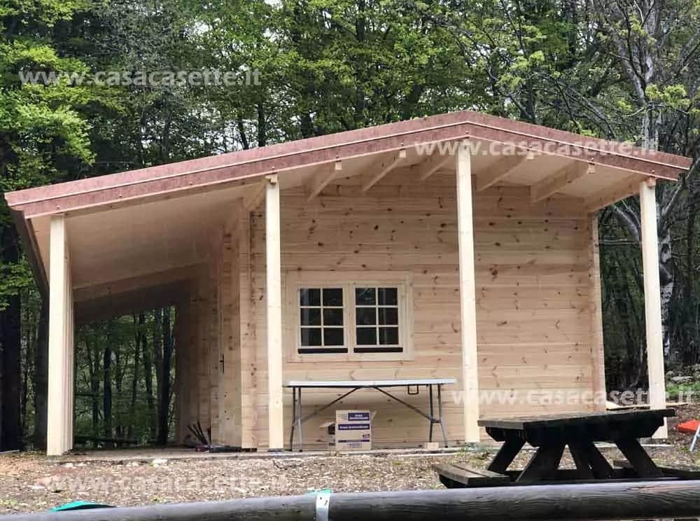 Prefabbricato modello 14x6 vani 5 massello naturale