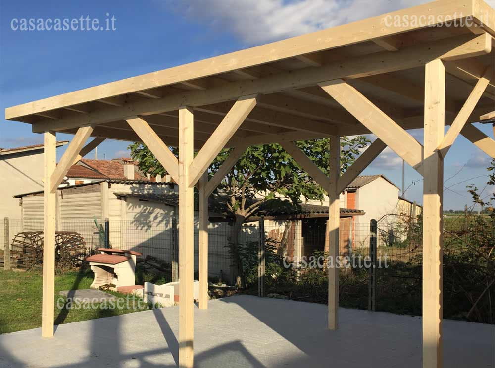 Tettoia carport 3x5 assito Tettoia carport modello 3x5 assito tetto