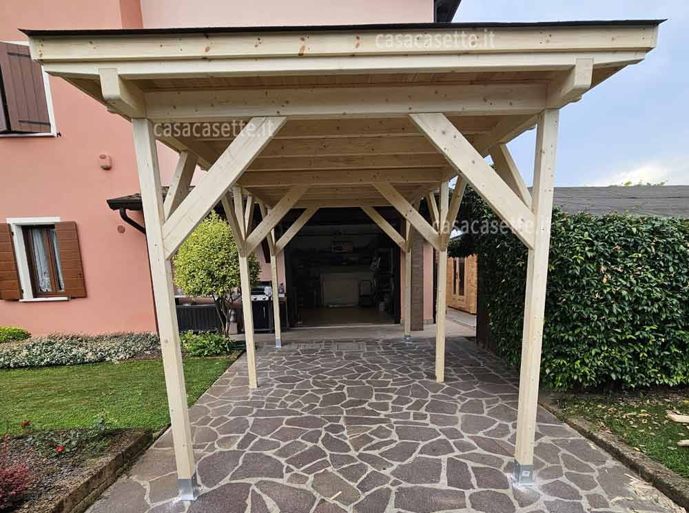 Tettoia carport 3x5 naturale Tettoia carport modello 3x5 naturale colore