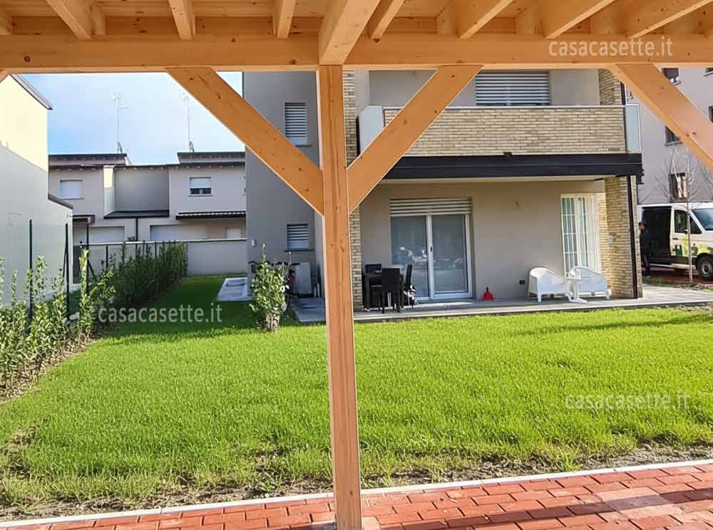 Tettoia carport modello 6x6 spessore 135mm