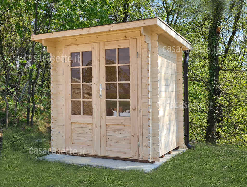 Casetta in legno modello Friuli misure 2x15