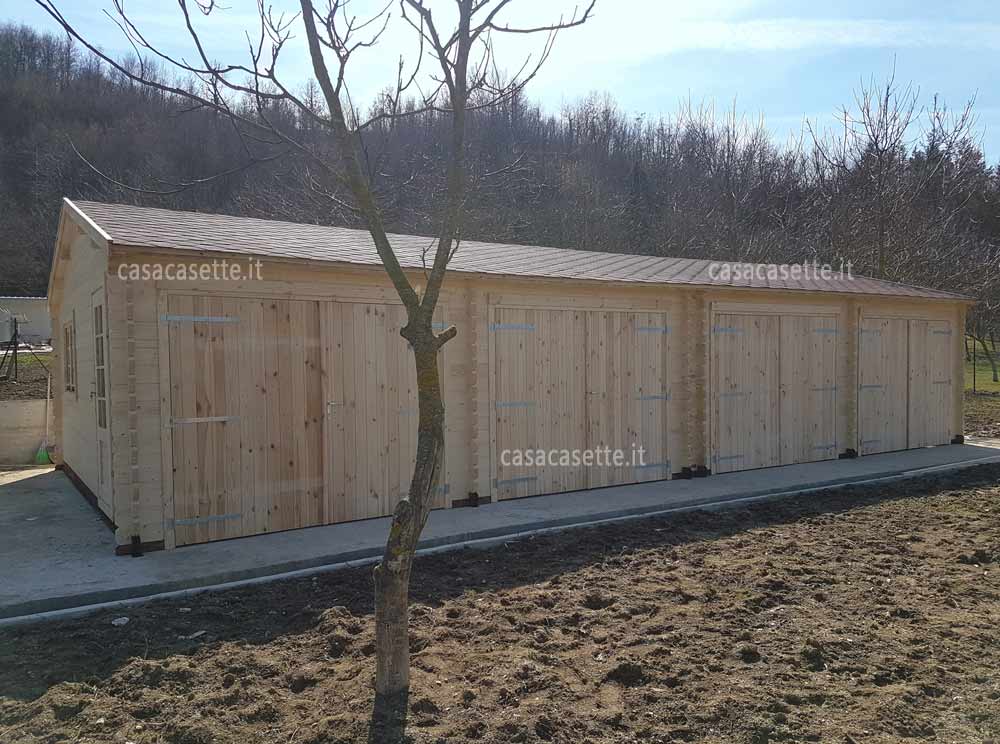 Garage in legno modello Pavia misure 6x6