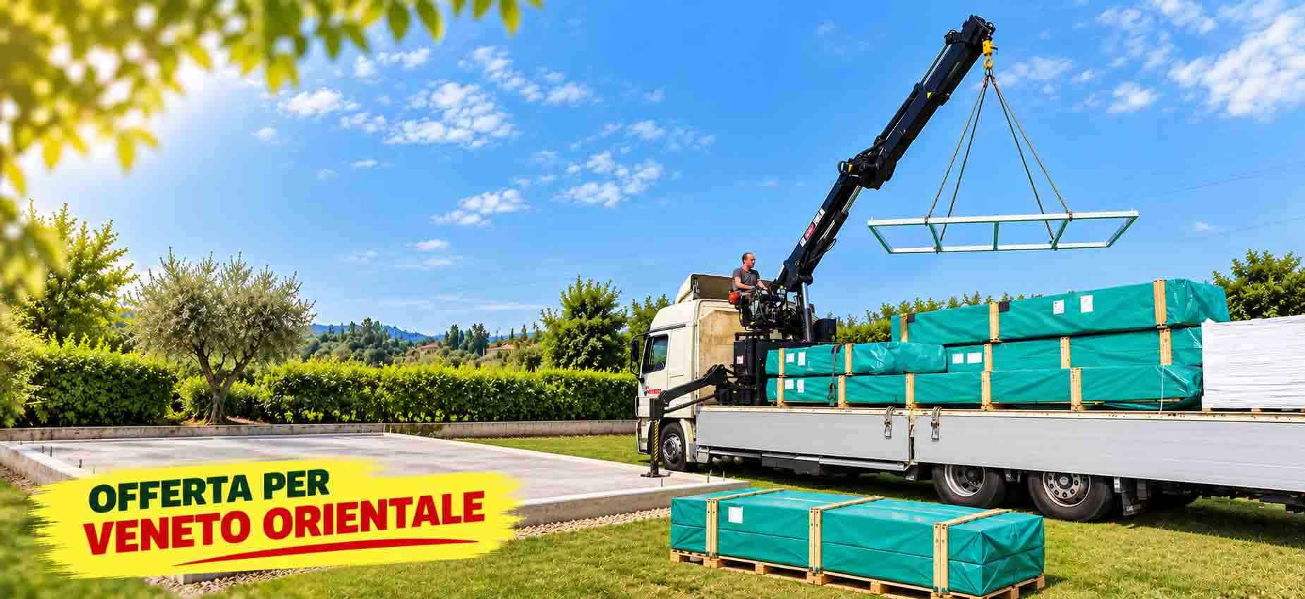 CONSEGNA con GRU prezzi speciali